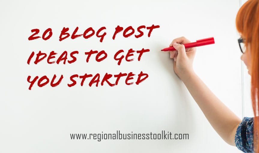 Blog Post Ideas to get you started