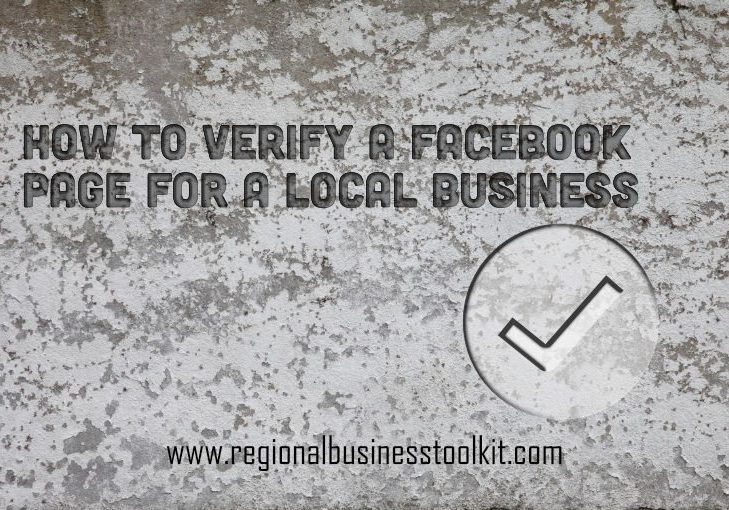 How to Verify a Facebook Page for a local business